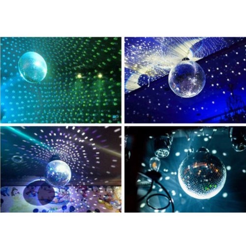 Rabat Club-10In Miroir Verre Disco Boule Grand Dj Danse Maison Fête Scene Lampe - Afbeelding 3 van 9