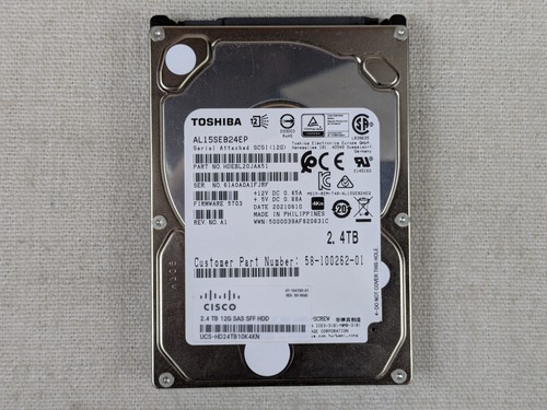 Cisco UCS-HD24TB10K4KN 2.4TB 10k 12Gb/s 2.5" SAS Hard Drive - Afbeelding 4 van 5