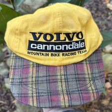 Vintage Volvo Cannondale Baseball Cap Hat 90s Mountain Bike Race Team - Rare