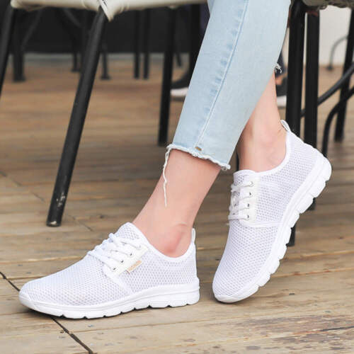 Chaussures de sport femme maille respirante haut bout rond design résistant à l'usure décontracté