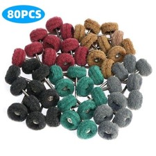 80PCS Abrasive Metal Polishing Wheel Buffing Rotary Tool Set Burr Kit for Dremel