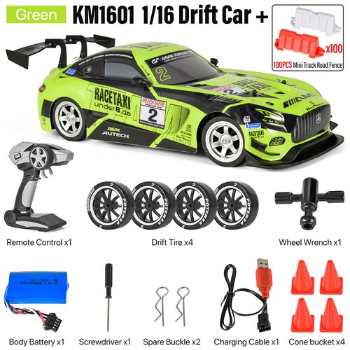 ​KAMTOM 1/16 RC Drift Car High Speed Rennwagen 4WD 2.4G ferngesteuertes Fahrzeug - Bild 10 von 32