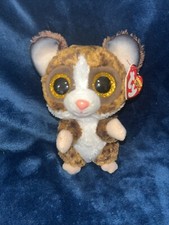 Binky 2021 Ty Beanie Boo 6  Brown Bush Baby Stuffed Animal Sparkles