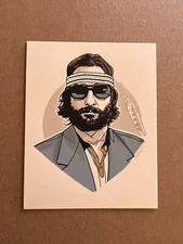 Tyler Stout Pros and Cons XII Handbill Wes Anderson Royal Tenenbaums Richie Blue