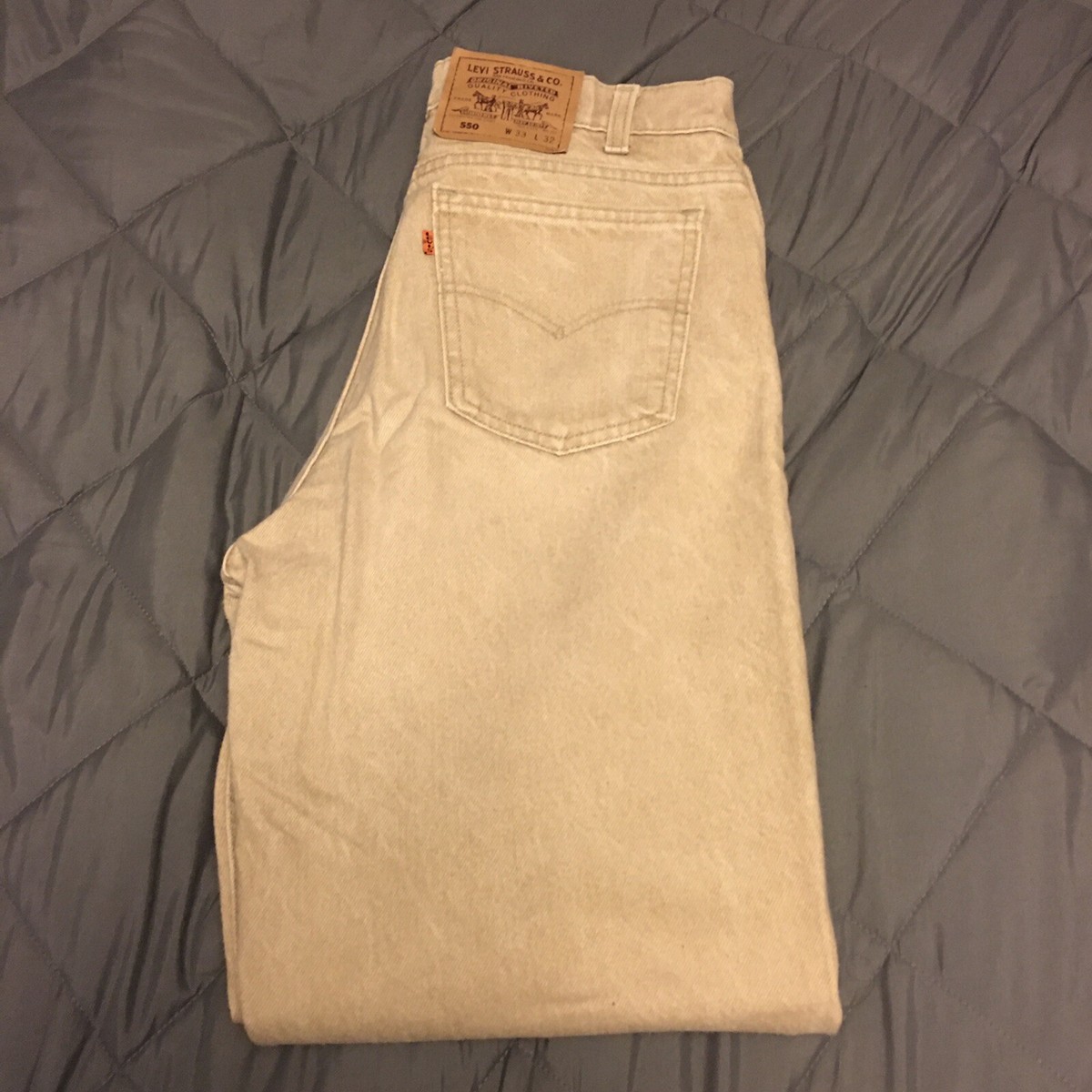 Vintage USA Made Levi's 550 Relaxed Fit Orange Tab Tapered