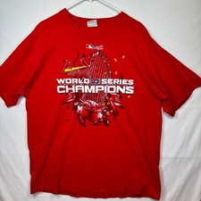 Lee Sport St. Louis Cardinals 2006 World Series Champions T-Shirt Sz XL No Tag