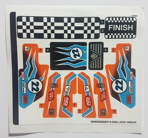 LEGO STICKER SHEET ONLY 42104 RACE TRUCK from set New 42104stk01 - Picture 1 of 1