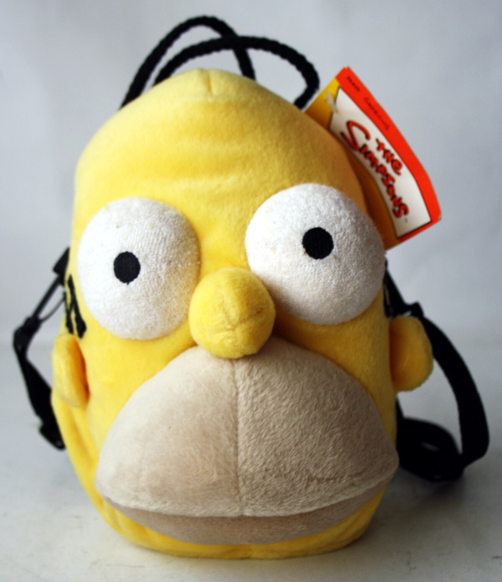 RARE VINTAGE 1997 THE SIMPSONS HOMER SIMPSON HEAD PLUSH
