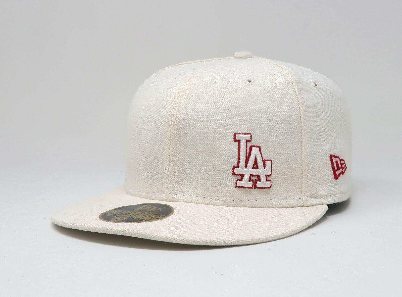 New Era 59Fifty Men's Cap MLB Los Angeles Dodgers Fitted Flawless Hat Off  White