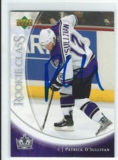 Patrick O'Sullivan Signed 2006/07 Upper Deck Rookie Class Card #3