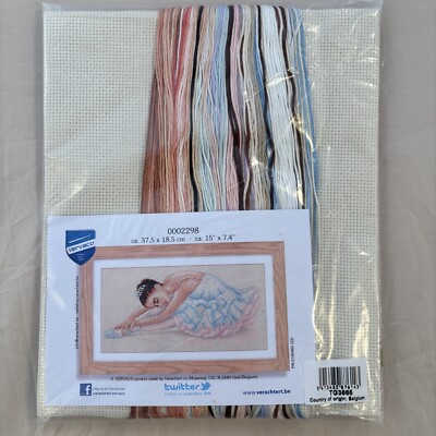 Vervaco Counted Cross Stitch Kit Ballerina Girl Tutu Dance 8x15  Belgium Tg3665