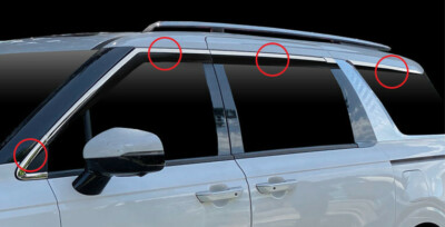 Chrome Edge Smoke Window Shade Rain Vent Visor 8p for 2022 2023 Kia Carnival MPV