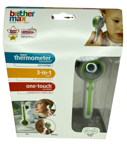 Brother Max 3 In 1 Thermometer Forehead Ear Or Room Baby Kids RRP £39 - Picture 1 of 7