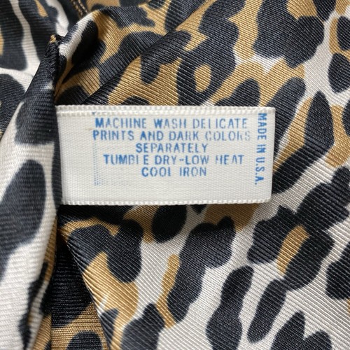 Vintage Vanity Fair Robe Women's Size 34 Leopard Animal Dressing Gown Deadstock - Picture 5 of 6