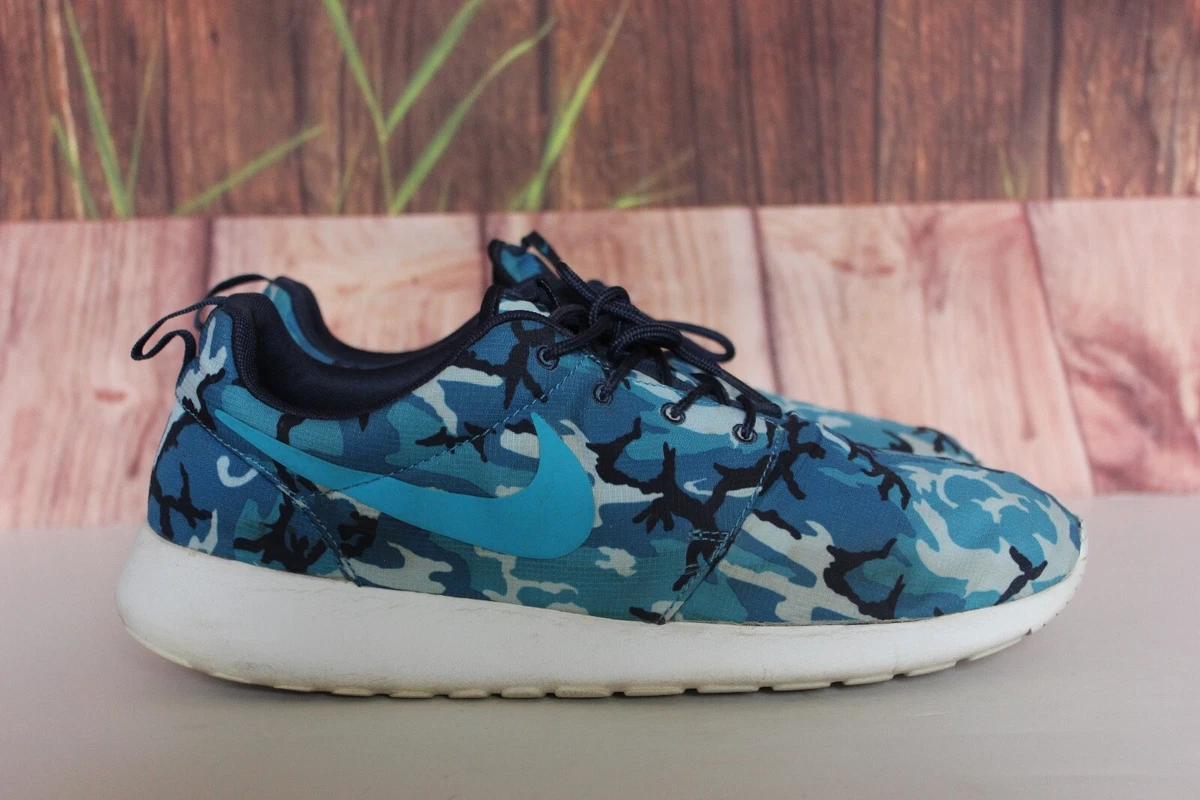 Tarif brændt ordningen Nike Roshe Run One Print Running Shoes Men&#039;s Size US 11 Blue Camo  (655206-441) | eBay