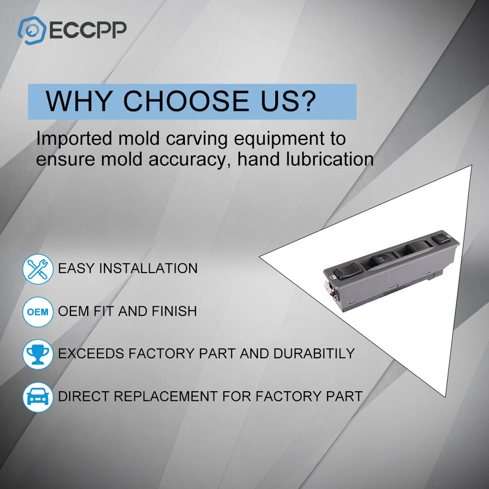 Interruptor de ventana eléctrica delantero izquierdo para Geo Tracker Suzuki Sidekick 1,6 L 1992-1997 Foto 4 de 4