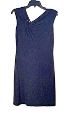 Calvin Klein Sheath Dress 6 Sleeveless Little Black Dress Sexy Stretch Career