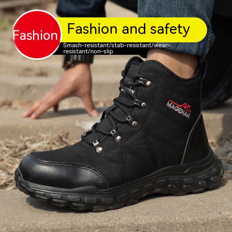 Mens Roofing Shoes Safety Shoes Work Boots Sneaker Steel Toe Boot Wear