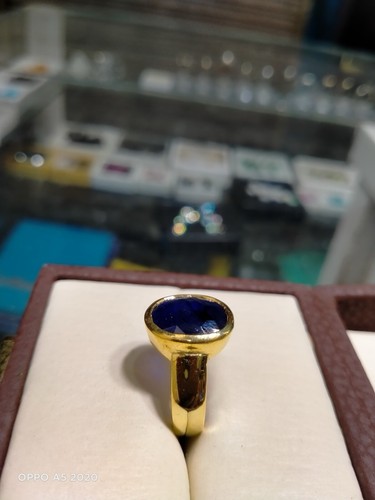 Natural Sapphire Ring Fo Him - Picture 2 of 4