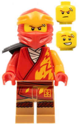 LEGO NINJAGO Core njo721 Kai Shoulder Pad Minifigure Good
