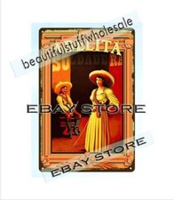 mujer de la Revolución Mexicana Adelita soldadera metal hojalata letrero artes decorativas