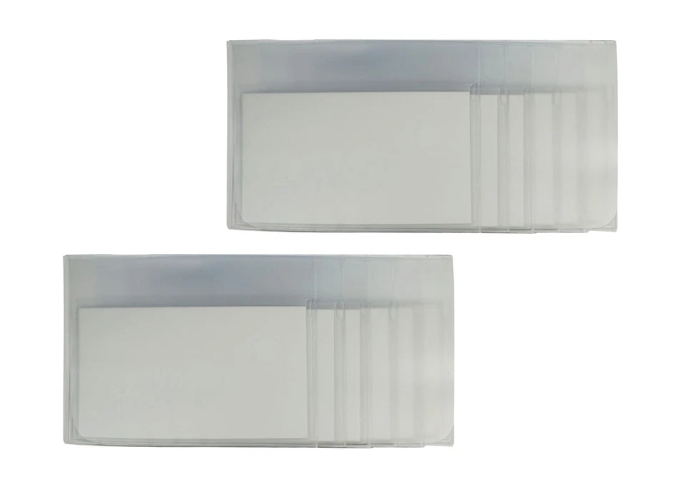 2 Прозрачные рукава пластиковый 5 страниц вставки длинный кредитной карты держатель чековой книжки карты - Изображение 4 из 4