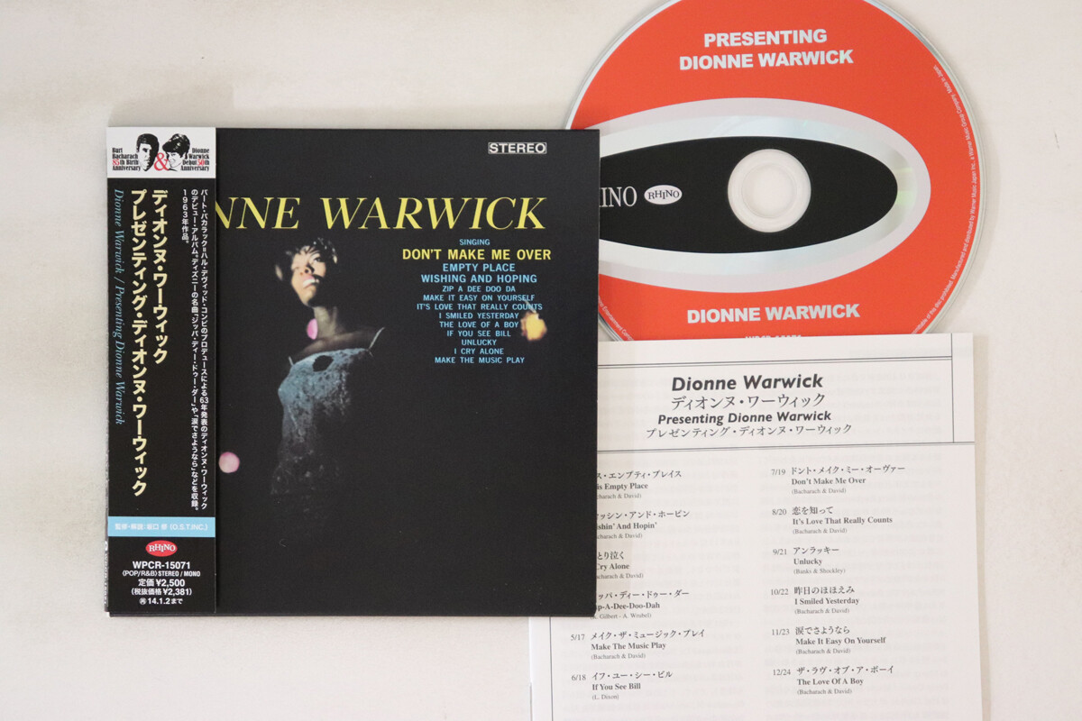 CD Dionne Warwick Presenting Dionne Warwick WPCR15071 RHINO 紙ジャケ /00110 41OZ2qLg0+L._UF1000,1000_QL80_.jpg