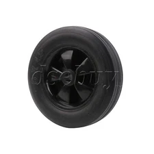 Black Solid Rubber Replacement Tire for Hand Truck 6" Dia 0.51" Bore Diameter