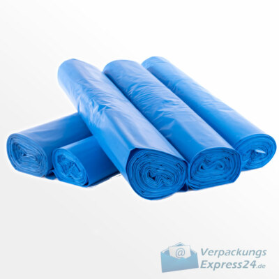 120L Müllsäcke Abfallbeutel Mülltüten Säcke Sack Tüte Beutel Garbage Bag Blau