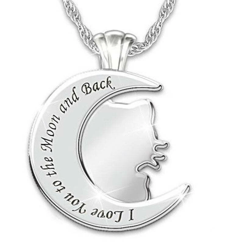 Lovely Cute Hello kitty On the Moon Pendant Necklace Little Girl's Jewelry Gift - Image 3 of 4