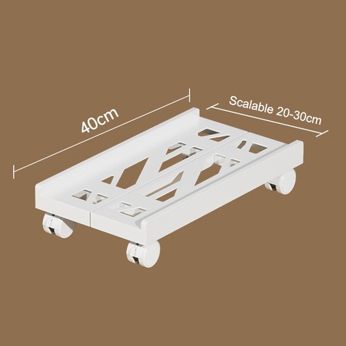 Under Desk Holder Adjustable Mobile CPU Stand Ventilated Computer Tower Stand - Afbeelding 2 van 14