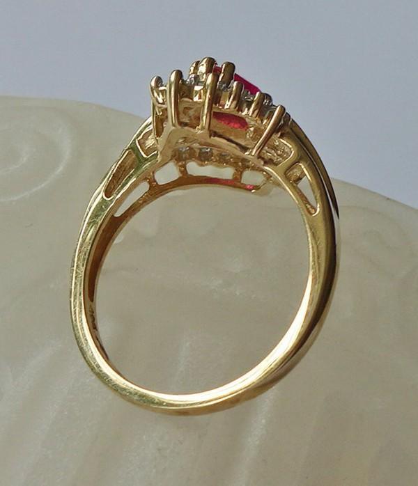 *Ruby ring ring with ruby rubies in aus 417 10kt … - image 4