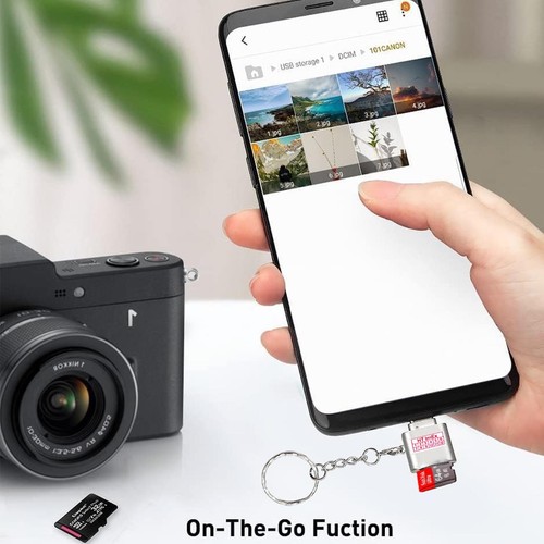 Type C Micro SD/TF Card Reader USB C To Micro SD Card Adapter with Lanyard Hot - Bild 11 von 15