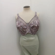 NWT Grey Blossom Underwire Back Hook Bra Size 36N