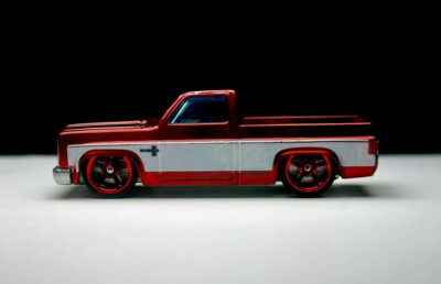 Custom Made Hot Wheels '83 Chevy Silverado Candy Red Rare