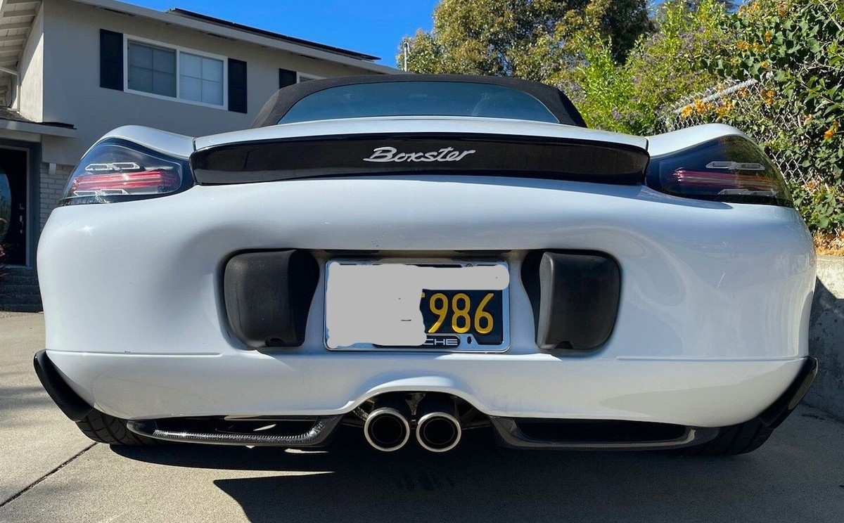 96-04 Porsche Boxster 986 TechA 2pcs rear Diffuser PAINTED 041