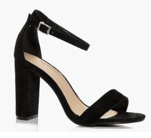 boohoo block heel sandals