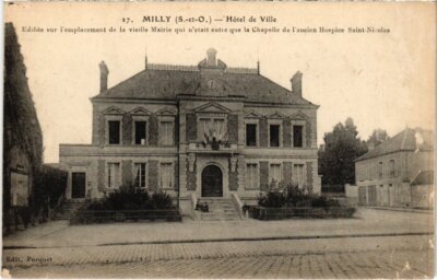 Old postcard MLY-la-FORET Hotel de Ville (1355004)