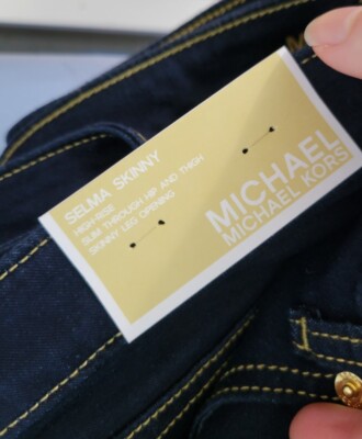 MICHAEL KORS Selma High-Rise Stretch Skinny Jeans Dark Wash