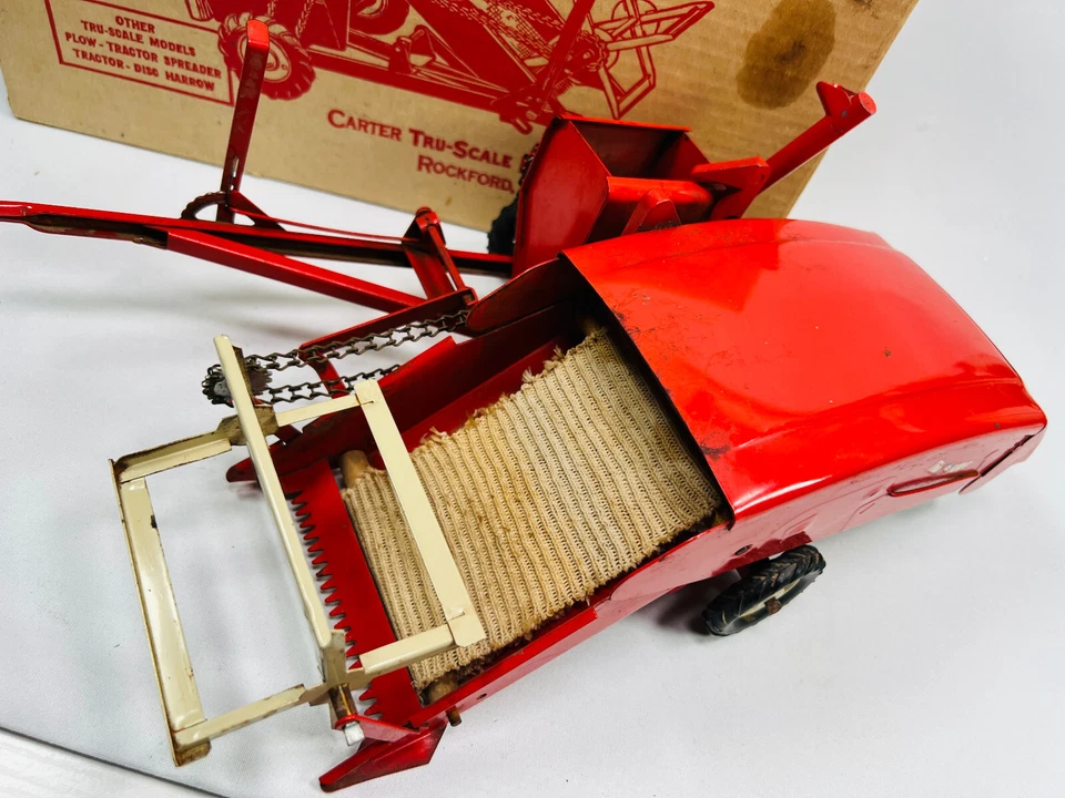 vtg Original Carter Tru-Scale 1/16 Model Combine Toy Truck w/ Box c-406 - Image 2 of 4