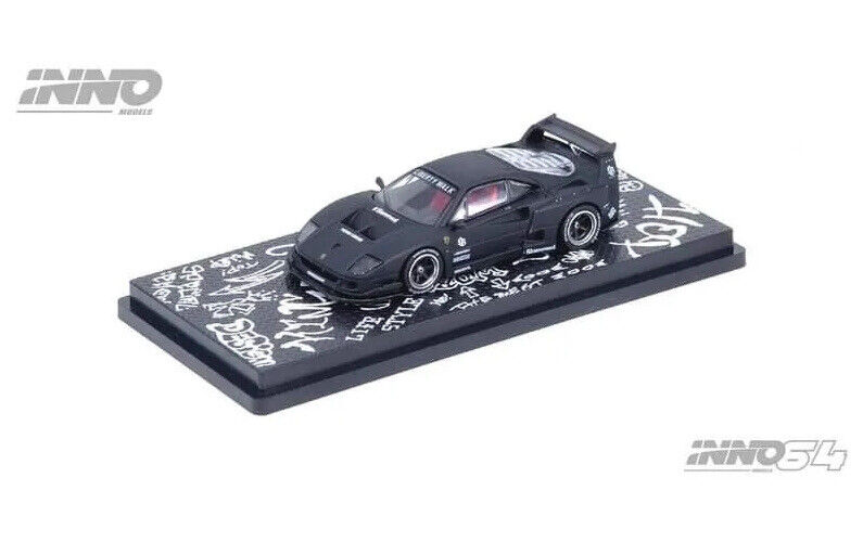 Inno64 LBWK F40 Matte black HK ToyCar Salon 2023 Special Inno64 LBWK F40 Matte black HK ToyCar Salon 2023 Special