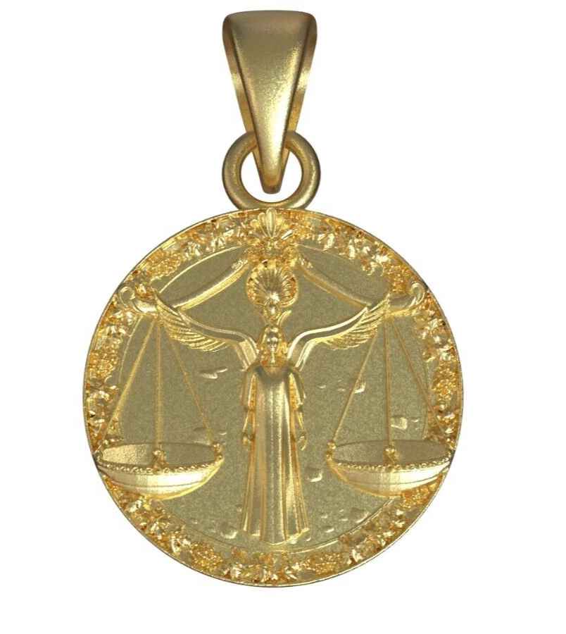 10k gold libra pendant deals