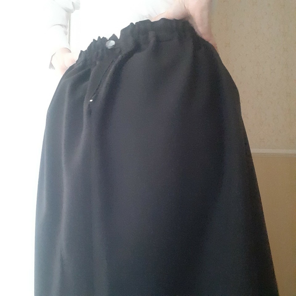 Long Black Skirt Victorian Tudor Edwardian Fancy Dress Costume M 1014
