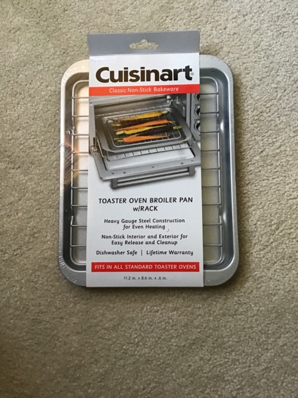 Cuisinart Classic NonStick Toaster Oven Broiler Pan W/Rack Fits ALL Standard