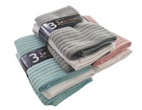 Face Cloths 3 Pack Soft Microfibre Flannel Wash Cloth - Travel Sports Baby  Gym