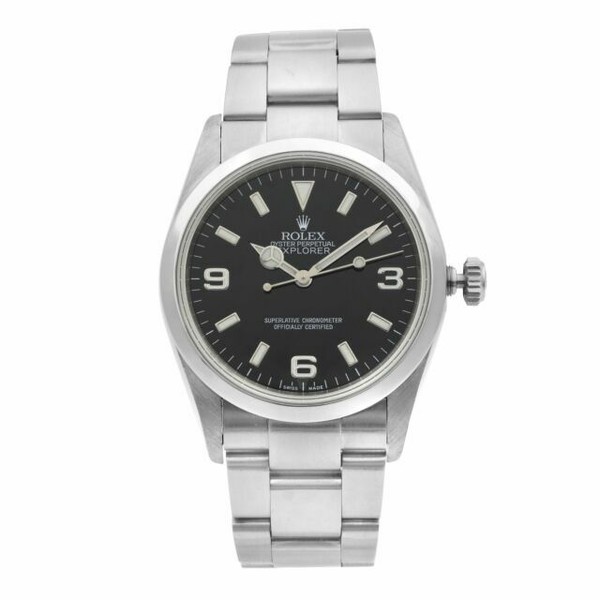 Rolex Explorer Men's Black Watch 