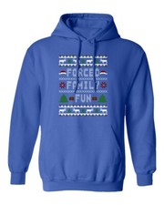 Forced Family Fun - Funny Matching Ugly Christmas Unisex Hooded Sweatshirt