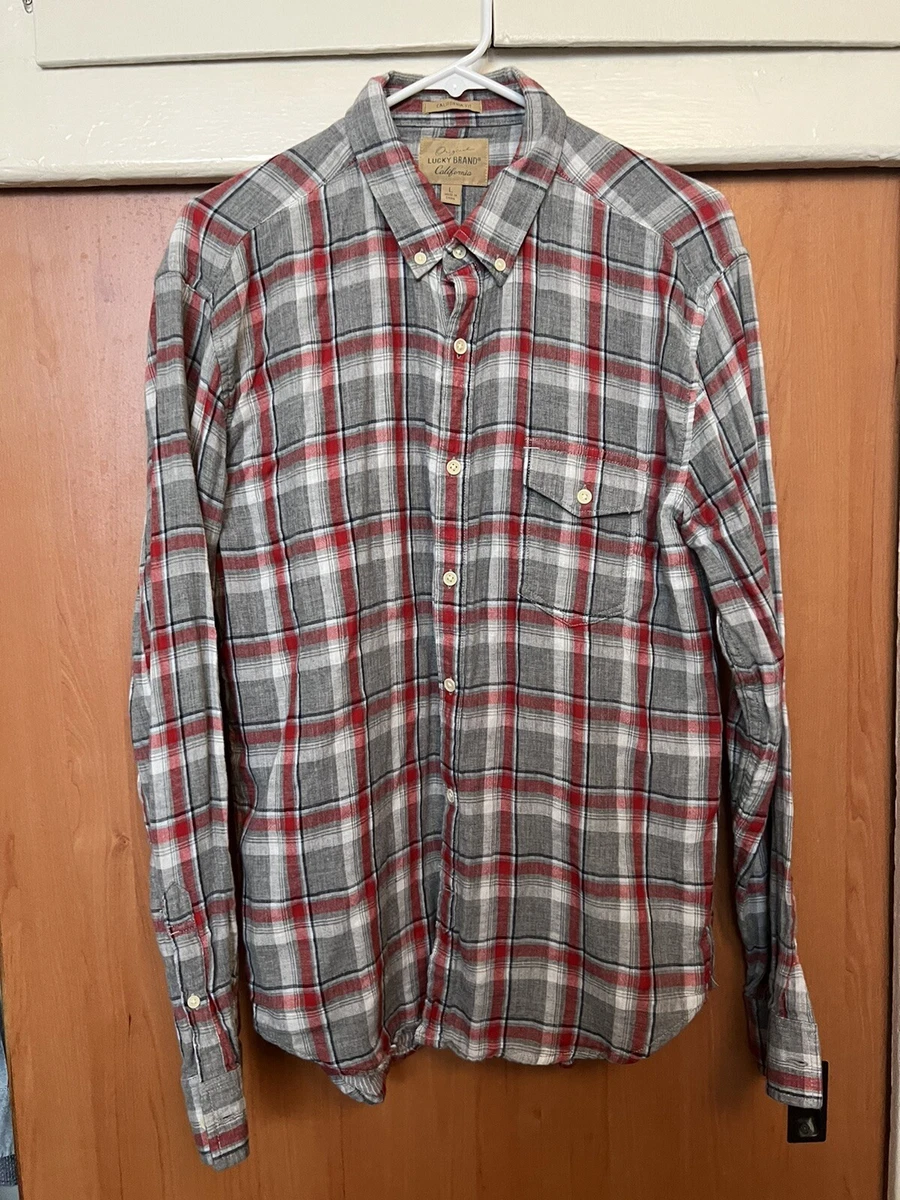 Lucky Brand California Fit Flannel button down shirt size large