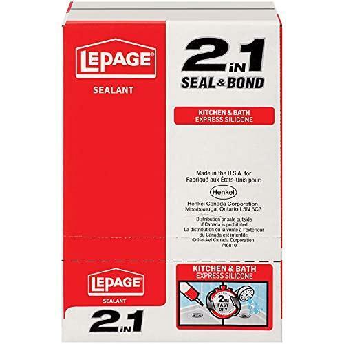2-in-1 Seal and Bond Kitchen and Bath Silicone Sealant - Clear, 295 ml (2 Pack) - Picture 3 of 3