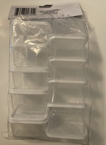 10 pcs Sure Fresh Mini Rectangular Containers with Lids for Food Storage - Picture 2 of 3